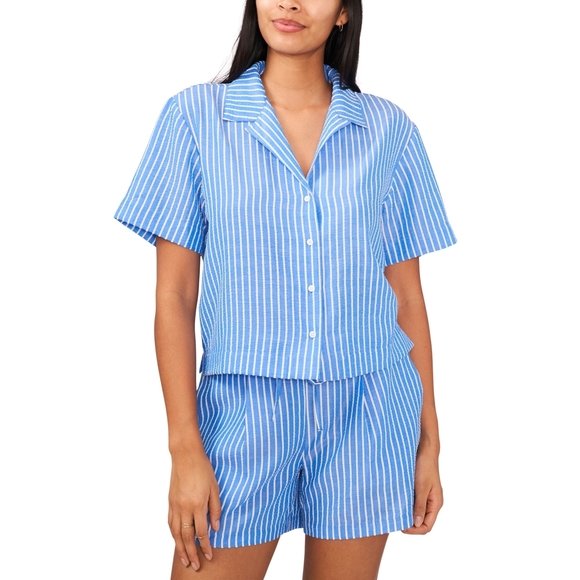 Riley & Rae Blue Striped Pajama Set - XXL - Women's Sleepwear - Picture 1 of 1